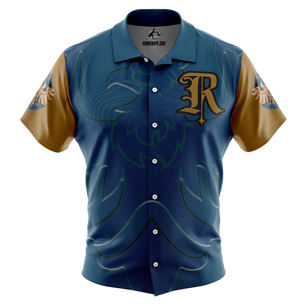 Hogwarts Legacy Ravenclaw Harry Potter Button Up Hawaiian Shirt