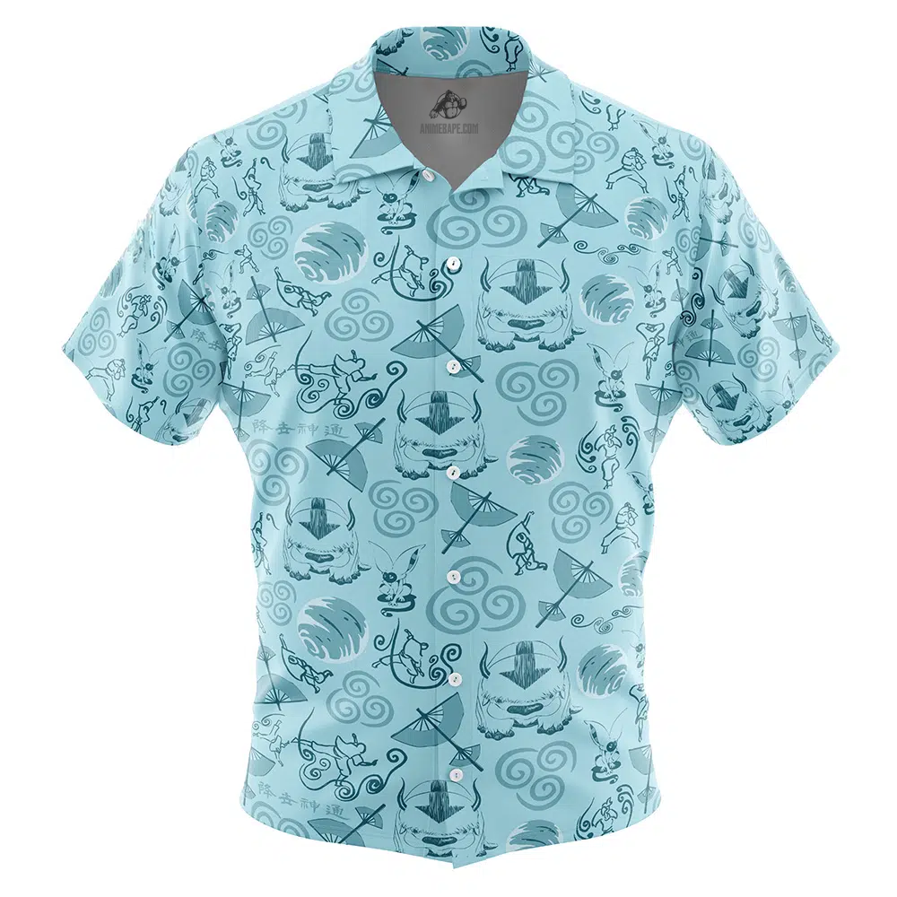 Air Nomads Avatar The Last Airbender Button Up Hawaiian Shirt
