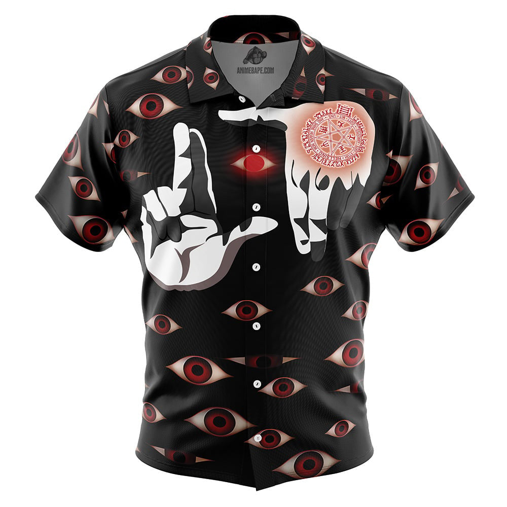 Alucard Eyes Hellsing Button Up Hawaiian Shirt