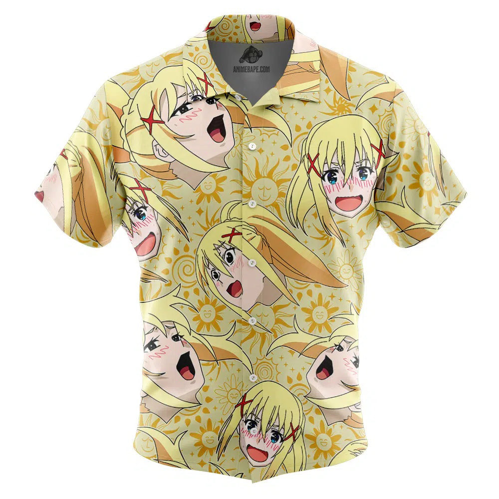 Darkness Konosuba Button Up Hawaiian Shirt