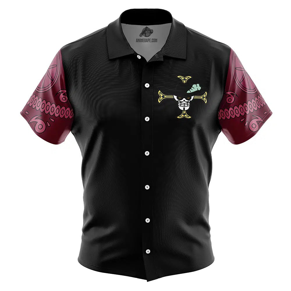 Dracule Mihawk One Piece Button Up Hawaiian Shirt