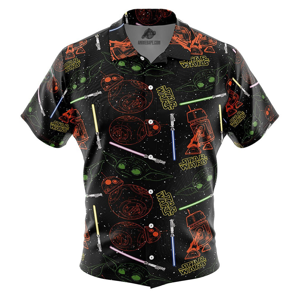 Jedi Star Wars Button Up Hawaiian Shirt