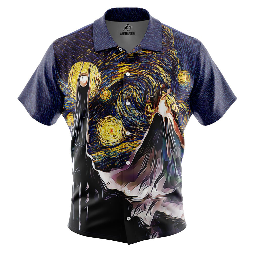 Lord of the Rings Starry Night Button Up Hawaiian Shirt
