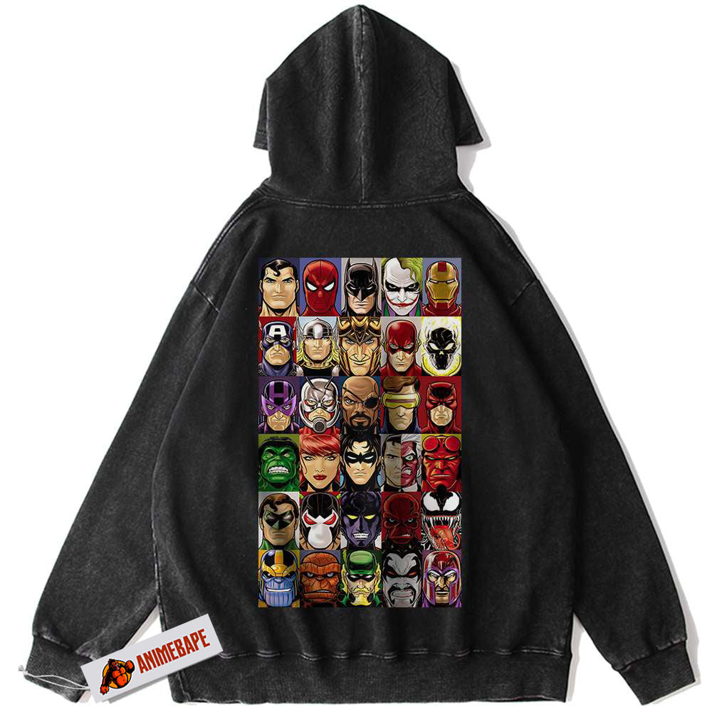 Marvel DC Comics Vintage Hoodie for Fans and Collectors