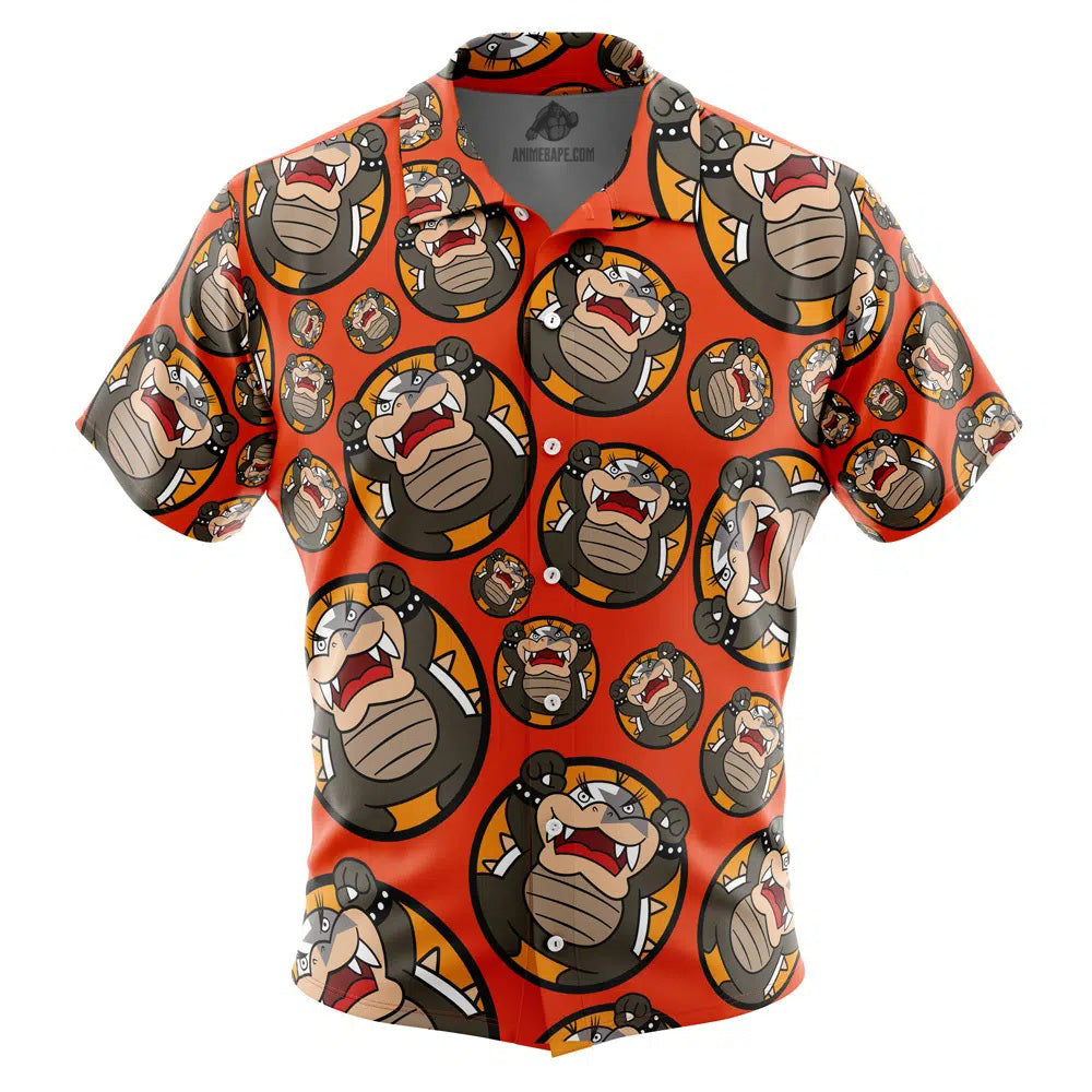 Morton Koopa Jr. Super Mario Bros Button Up Hawaiian Shirt