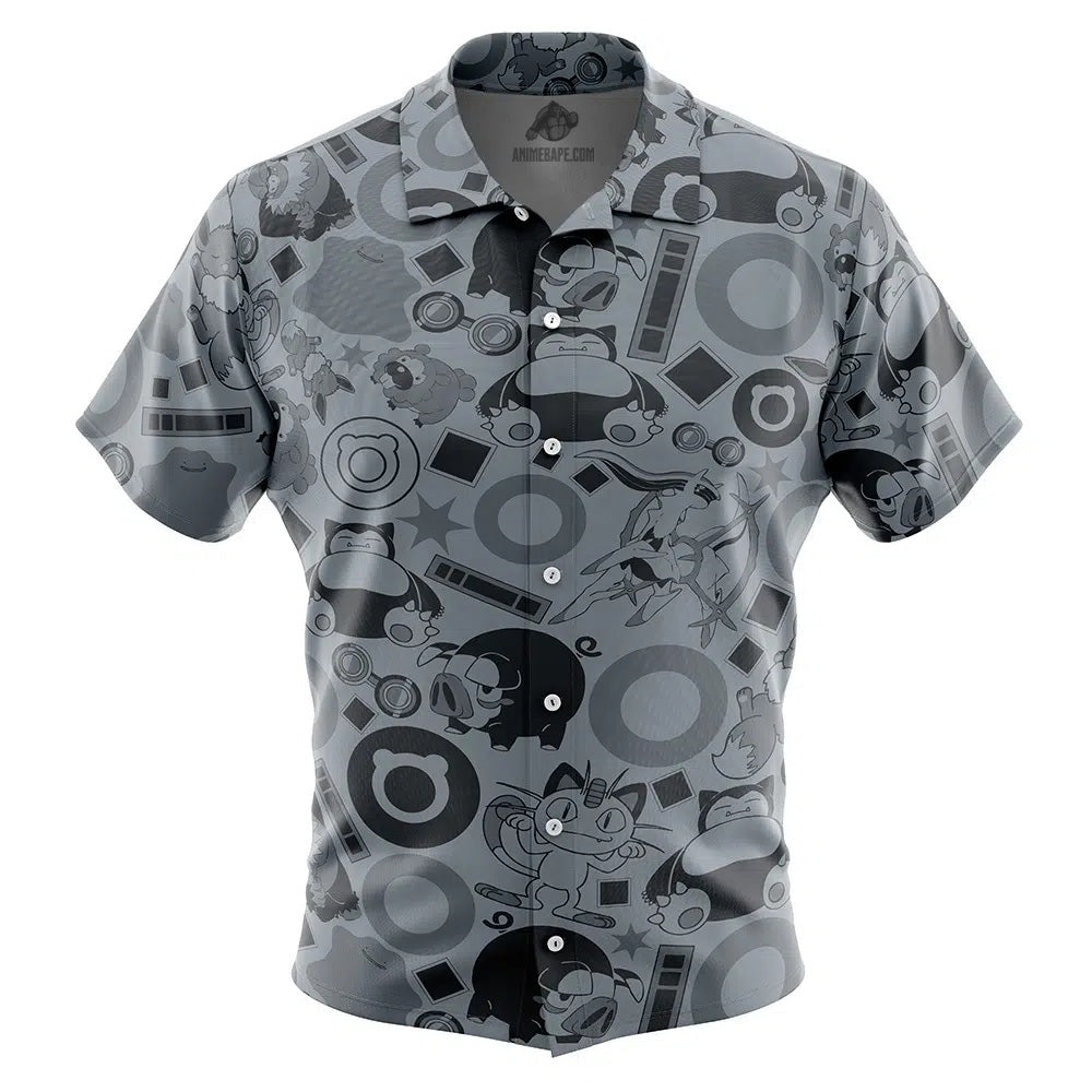 Normal Pokemon Button Up Hawaiian Shirt