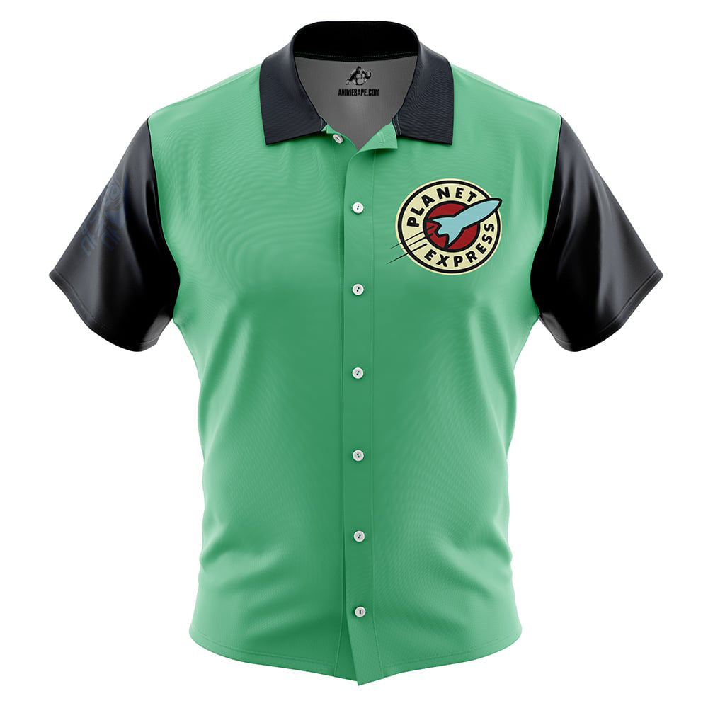 Planet Express Futurama Button Up Hawaiian Shirt