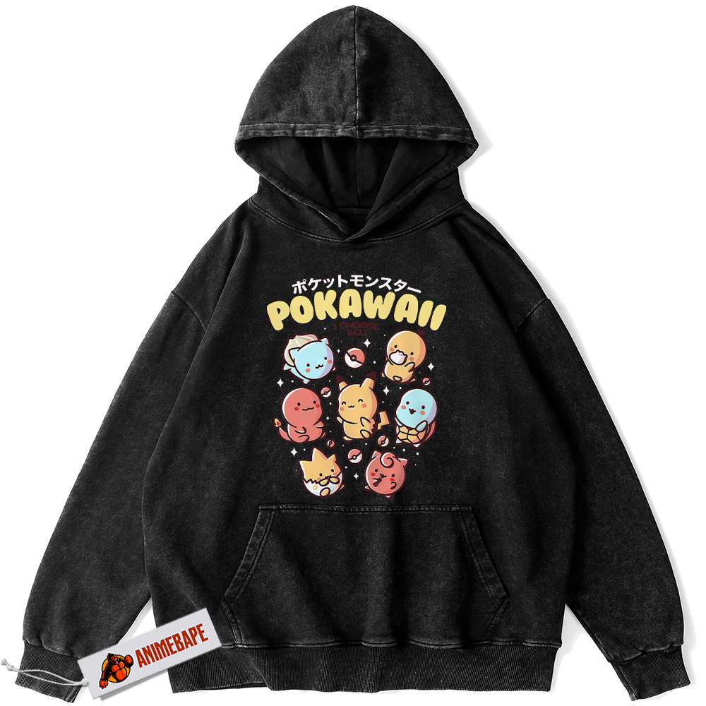 Vintage Pokemon Anime Hoodie for Fans and Collectors