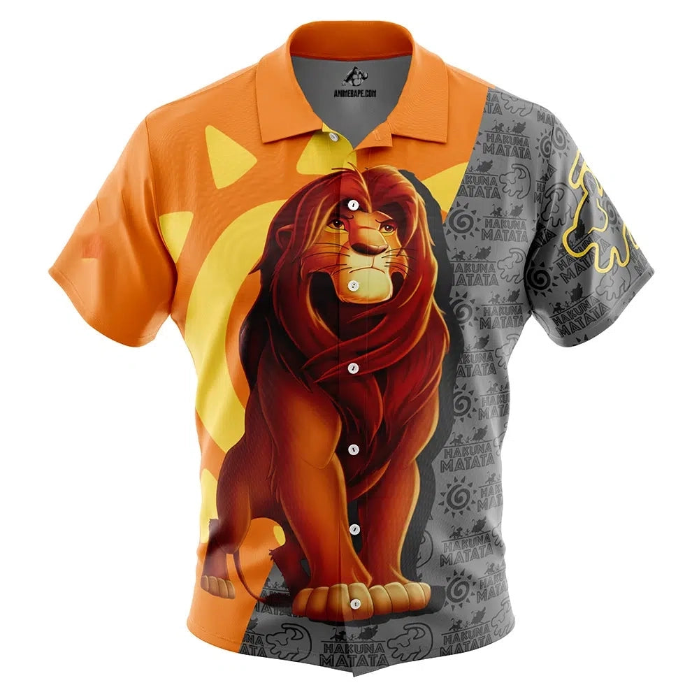 Simba Lion King Button Up Hawaiian Shirt