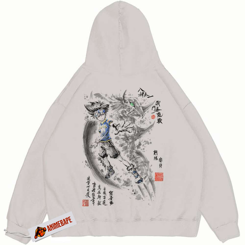Agumon Taichi Kamiya Vintage Hoodie, Digimon Adventure Anime Hoodie
