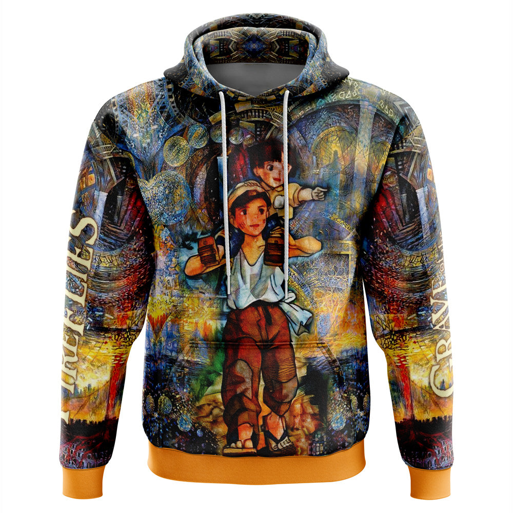 Trippy Grave of the Fireflies Studio Ghibli Hoodie
